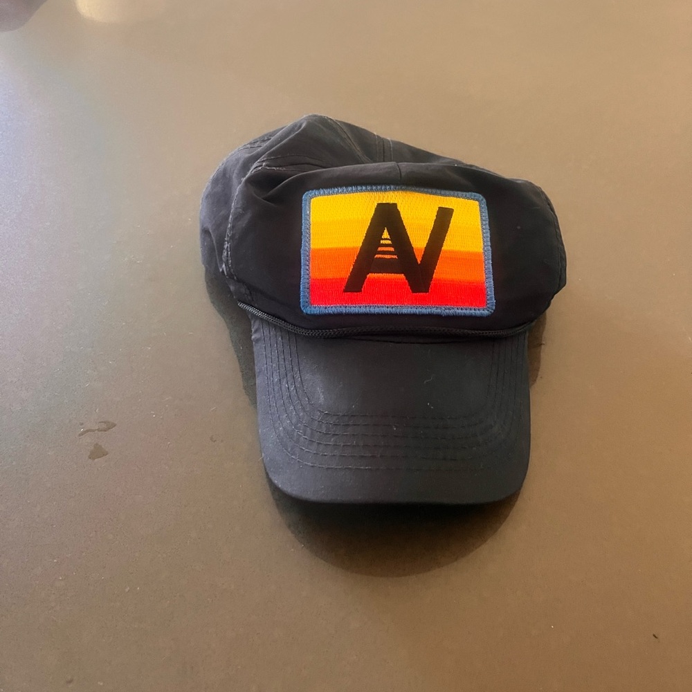 Aviator Nation Navy Cap with Yellow-Orange-Red Sunset Patch
